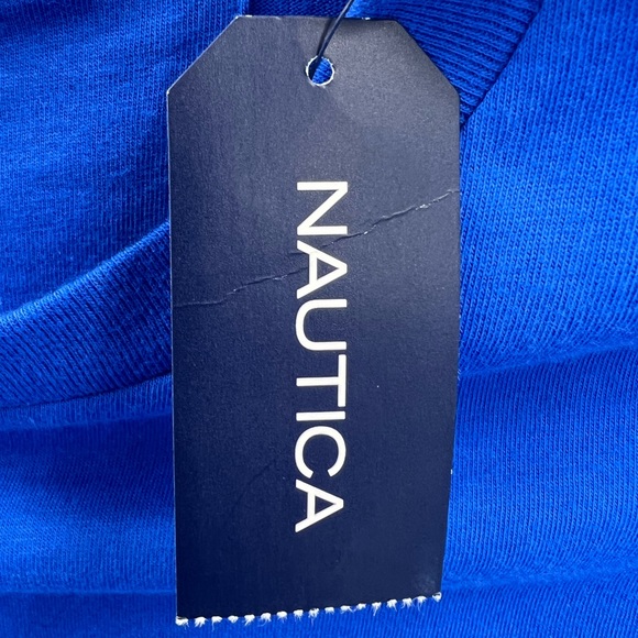 NAUTICA NAVY, 100%COTTON, ROYAL BLUE, SHORT SLEEVES T-SHIRT - Picture 9 of 12